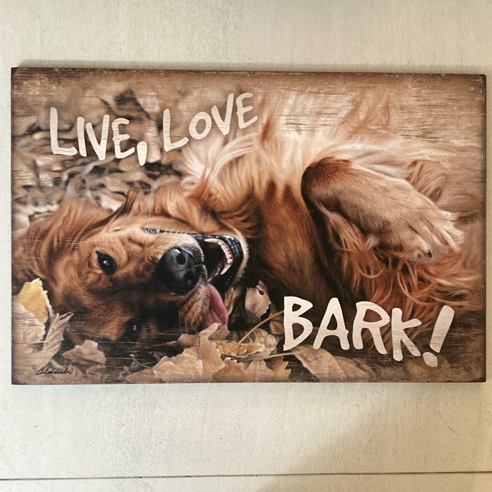 HOST PICK Live Love Bark Wall Art